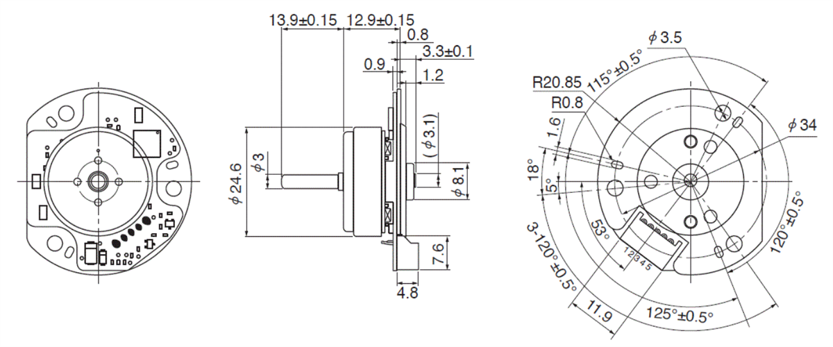 Minebea Compact Outer Rotor BLDC Motors